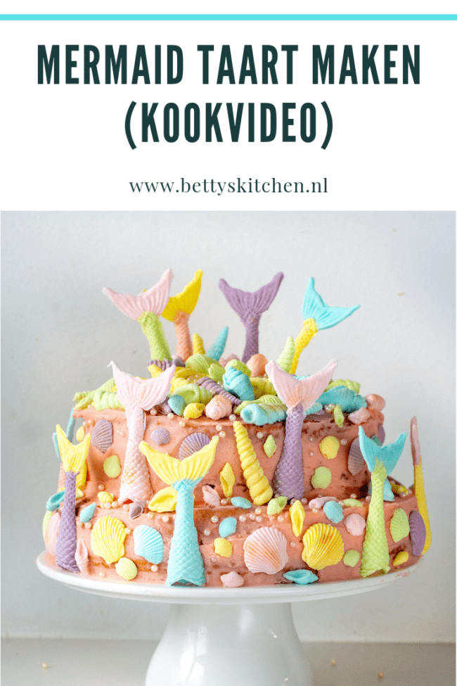 Wonderbaar Mermaid Taart (video) - Maak zelf een zeemeermin taart | Recept AK-81