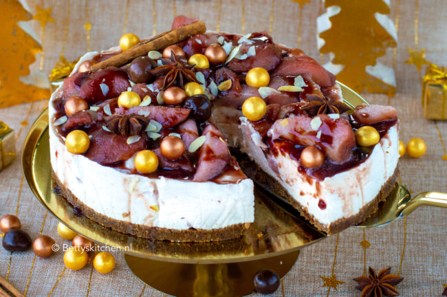 recept stoofpeertjes taart met yoghurt © bettyskitchen.nl