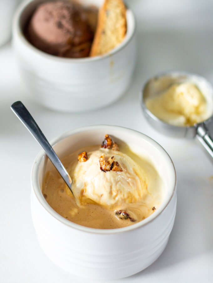 recept voor affogato espresso met vanille ijs © bettyskitchen