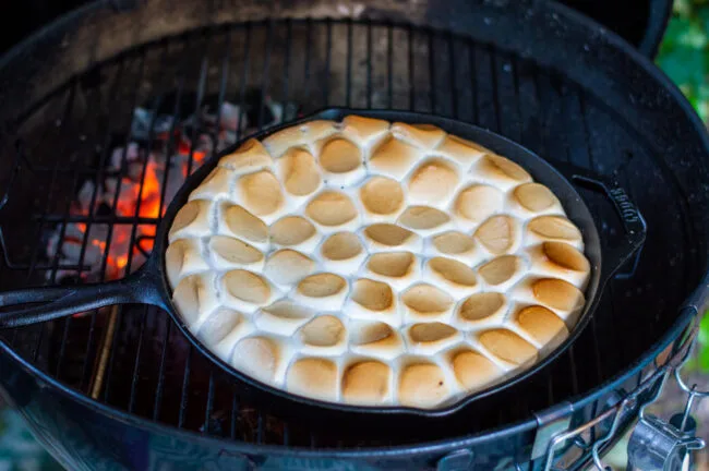 recept s'mores dip op de barbecue bereiden © bettyskitchen.nl