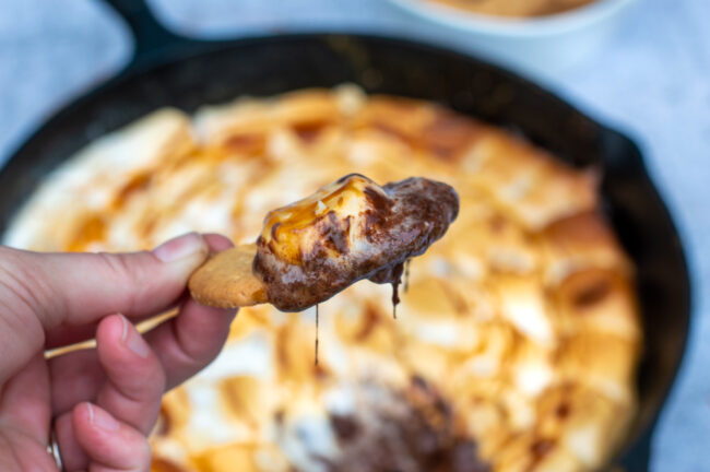 recept s'mores dip op de barbecue bereiden © bettyskitchen.nl