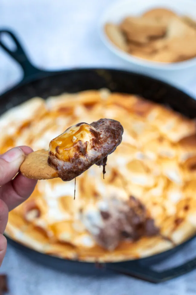 recept s'mores dip op de barbecue bereiden © bettyskitchen.nl