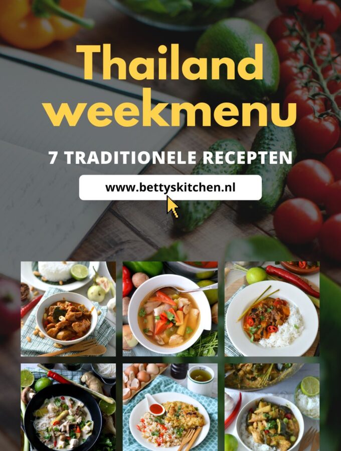 Thailand weekmenu met Thaise recepten © bettyskitchen.nl