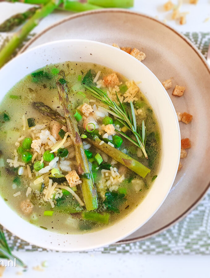 recept groene minestrone met risotto soep © bettys kitchen