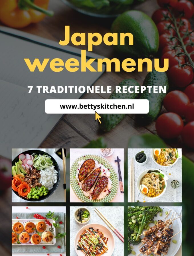 japan weekmenu met Japanse recepten © bettyskitchen.nl