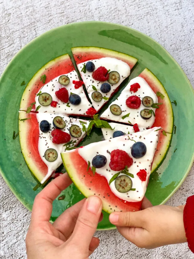 recept watermeloen pizza