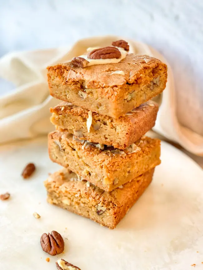 recept blondies met pecannoten maken © bettyskitchen.nl