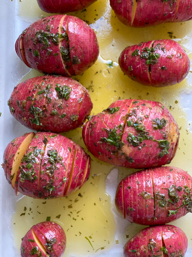 recept hasselback aardappels uit de oven © bettyskitchen.nl