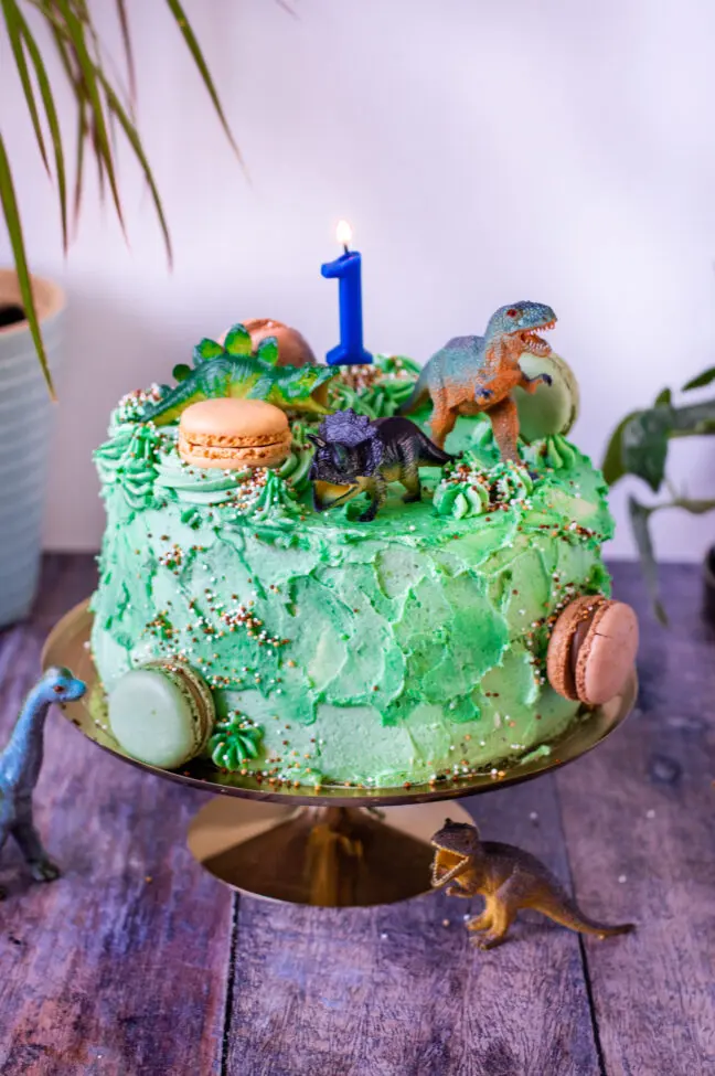 recept dinosaurus stapel taart - © bettyskitchen.nl