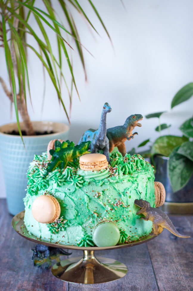recept cake smash taart - dinosaurus - © bettyskitchen.nl