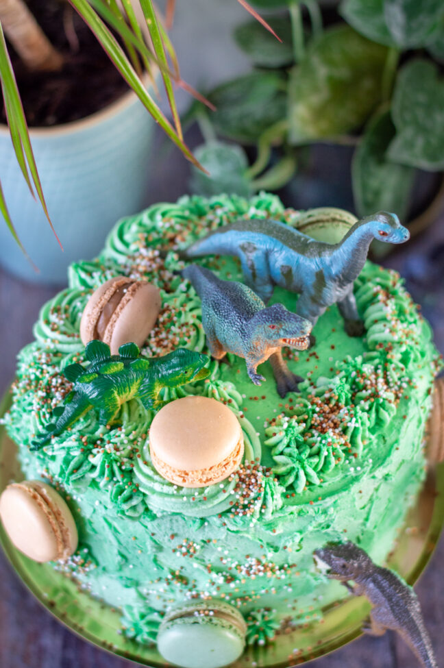 dinosaurus taart voor cake smash