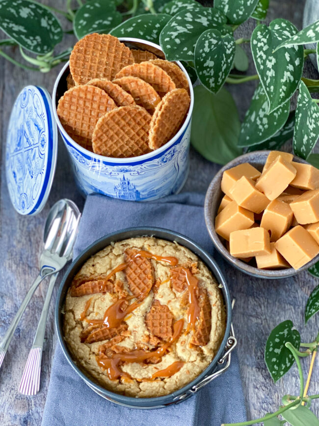 recept baked oats met stroopwafel en karamel © bettyskitchen