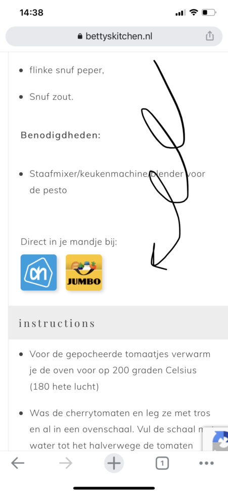 bestel onze ingredienten en recepten online bij Jumbo en Albert Heijn