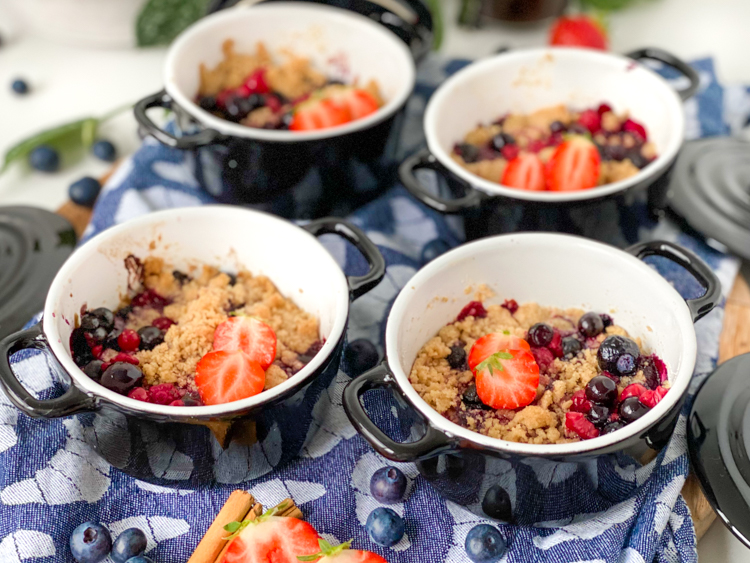 Traditionele Crumble met bosvruchten Recept Betty's Kitchen