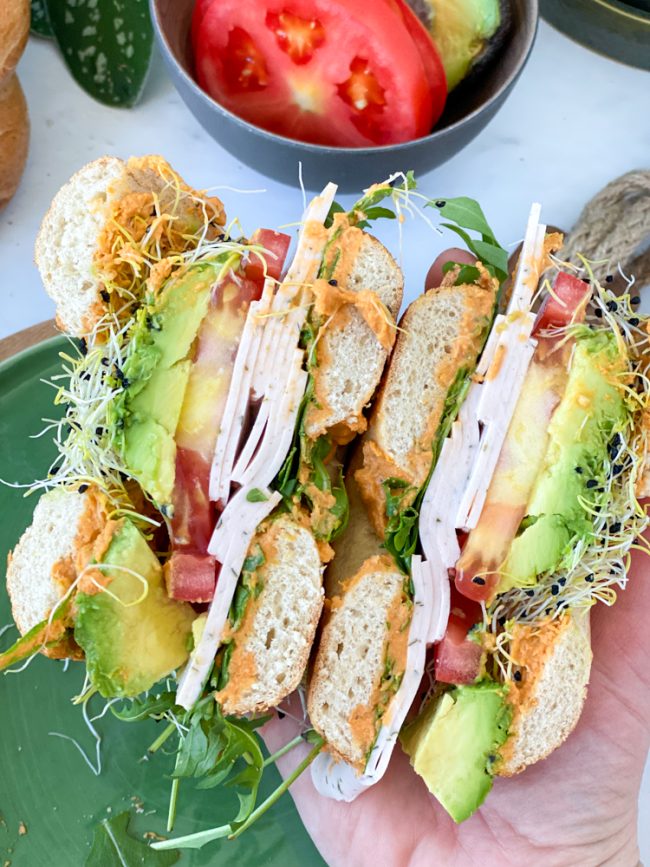 recept bagel met kip avocado © bettyskitchen.nl