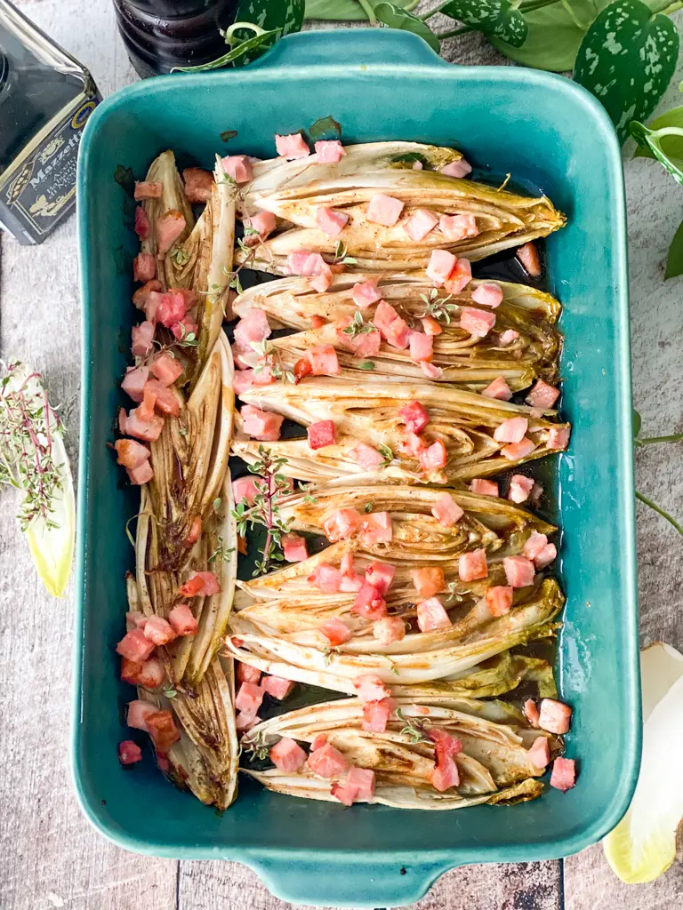 recept geroosterde witlof met spek uit de oven © bettyskitchen.nl