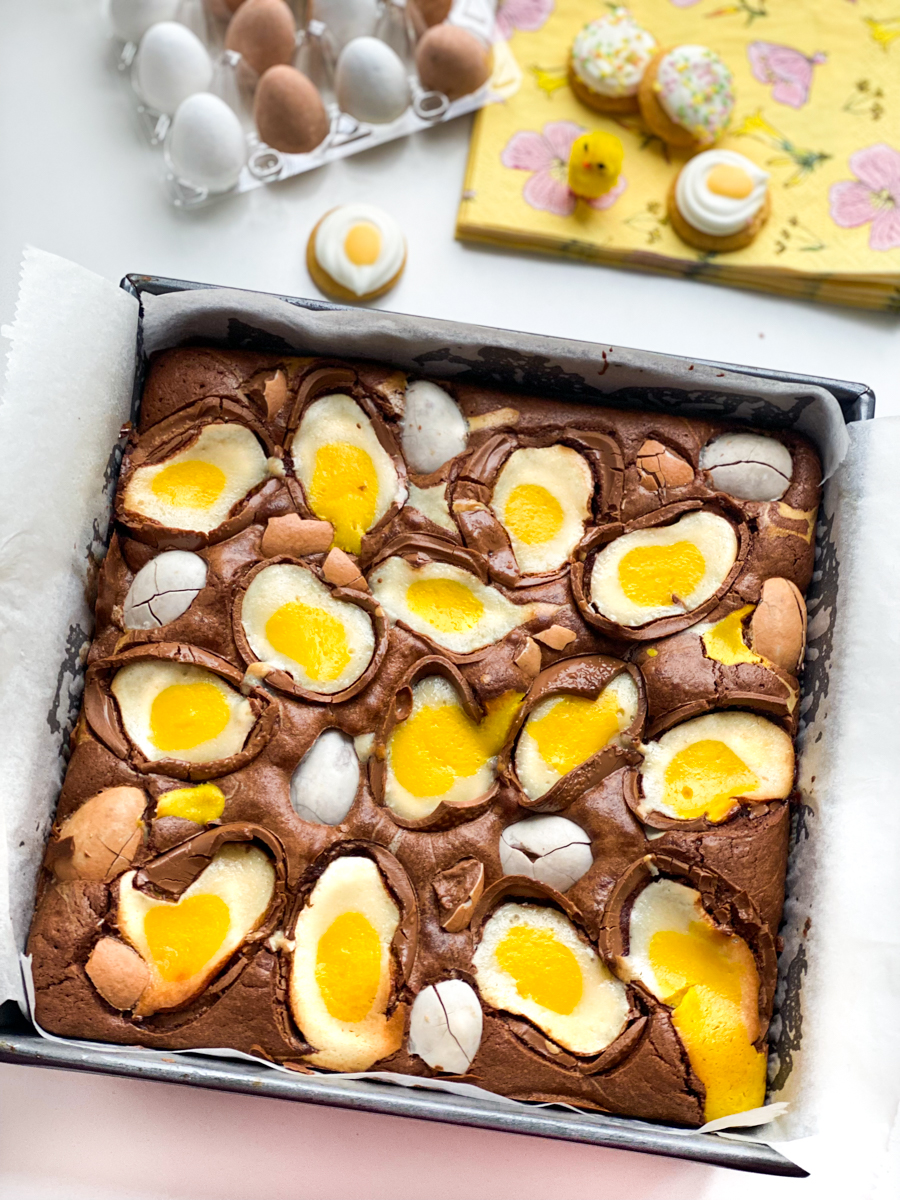 recept paas brownies met gevulde chocolade eieren © bettyskitchen.nl