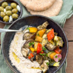 recept voor baba ganoush aubergine dip mediterrane keukens