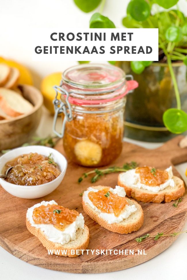 acuut fotografie Gronden Crostini met geitenkaas spread en citroen | Recept | Betty's Kitchen