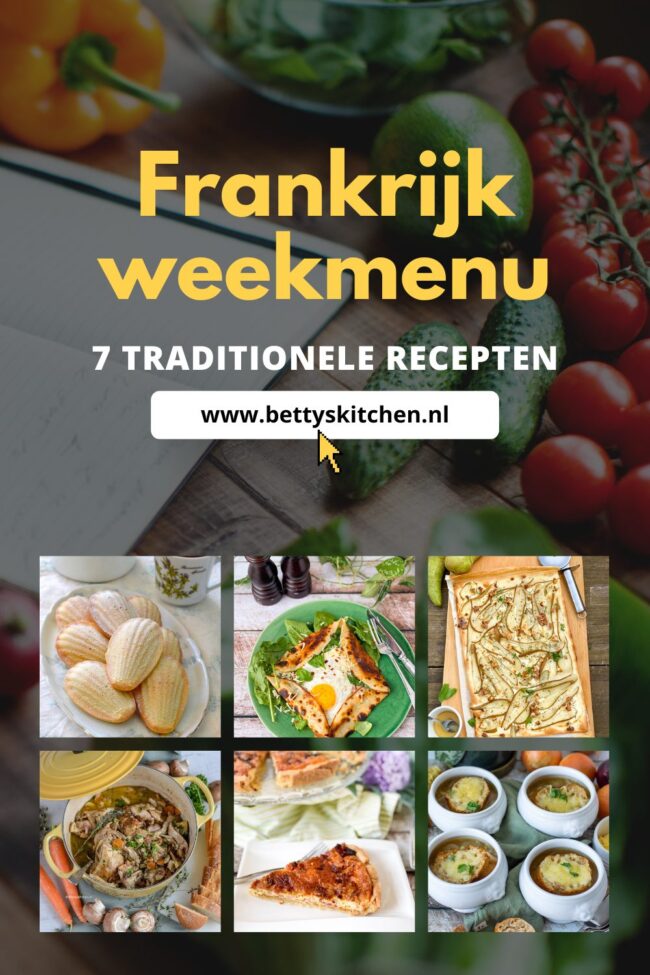 frankrijk weekmenu met franse recepten