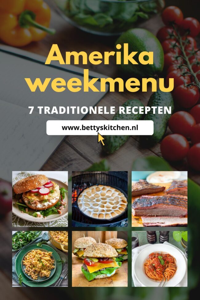 Amerika weekmenu met Amerikaanse recepten © bettyskitchen.nl
