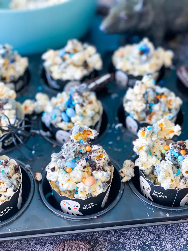 recept halloween popcorn maken © bettyskitchen.nl