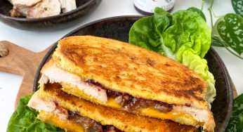 Tosti met gebraden kalkoen