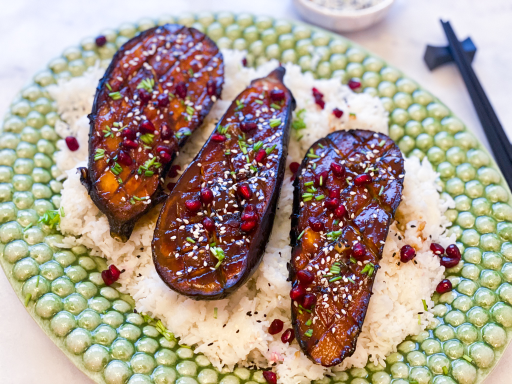 Geroosterde Miso Aubergines (Nasu Dengaku) Recept Betty's Kit