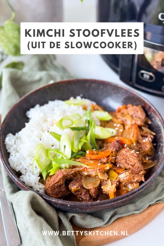 recept kimchi stoofvlees uit de slowcooker © bettyskitchen.nl