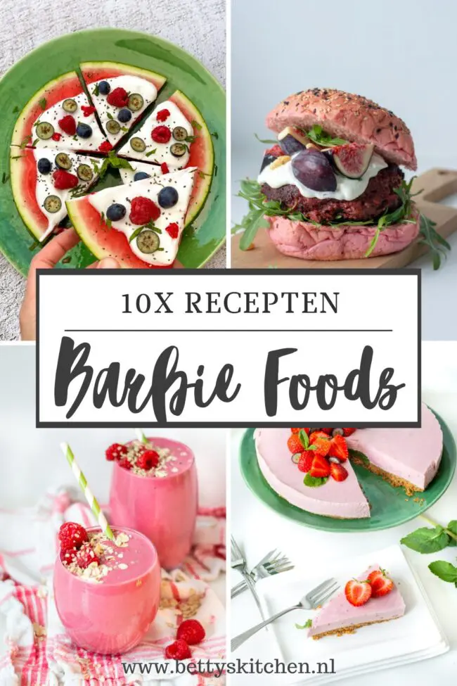geheel in lijn met de nieuwe Barbie food trend - roze eten Barbie the Movie trends