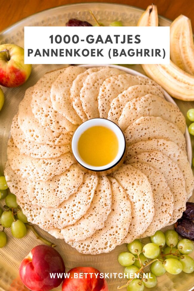 recept marokkaanse 1000-gaatjes pannenkoek baghrir © bettyskitchen.nl