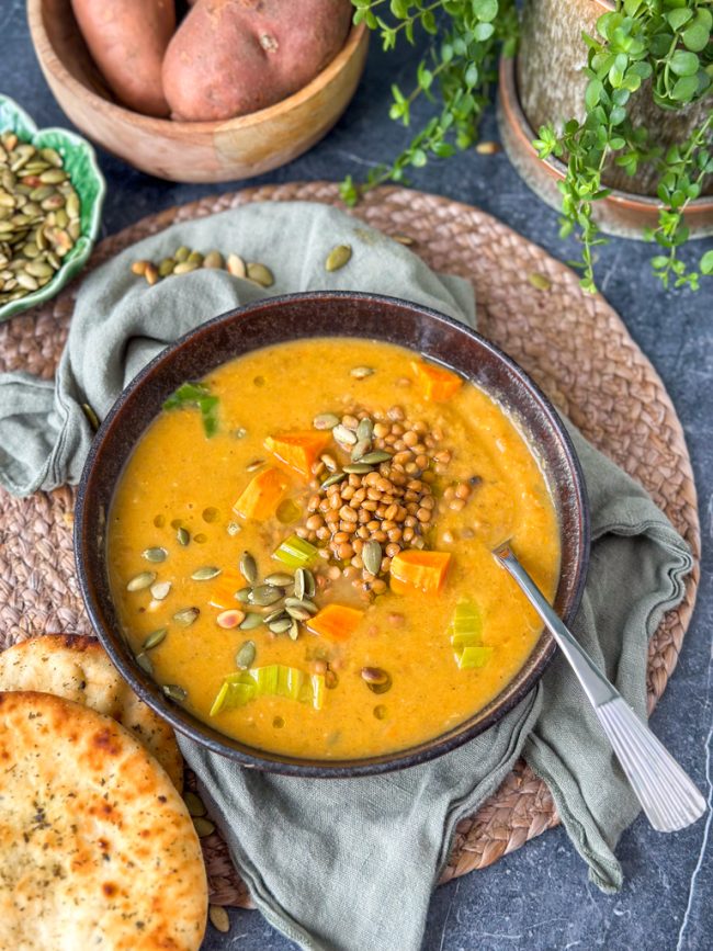 recept zoete aardappelsoep met linzen © bettyskitchen.nl
