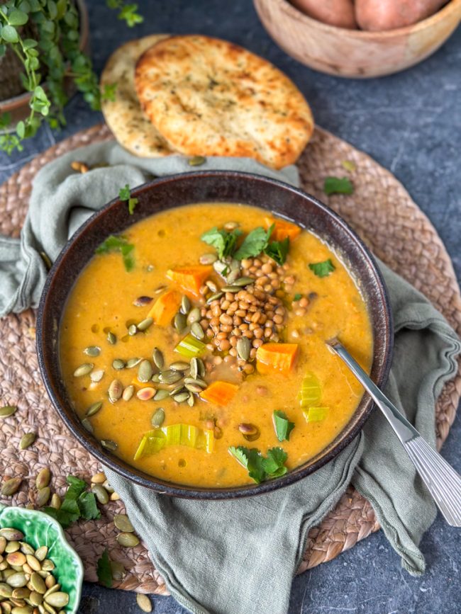recept zoete aardappelsoep met linzen © bettyskitchen.nl
