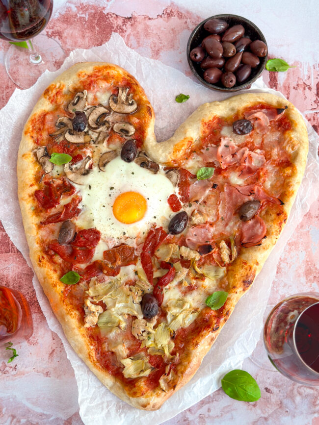 recept valentijnspizza voor twee © bettyskitchen.nl