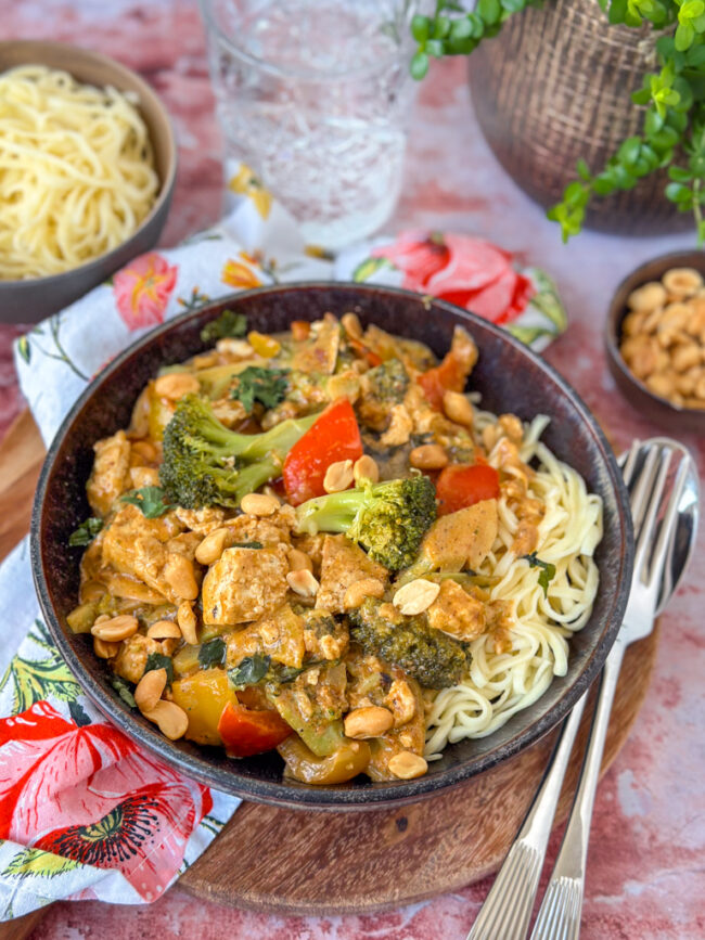 recept thaise panang curry met tofu en noedels © bettyskitchen.nl