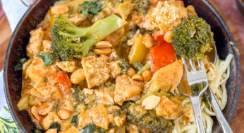 Panang Curry met tofu en pinda’s