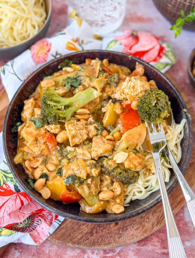 recept thaise panang curry met tofu en noedels © bettyskitchen.nl