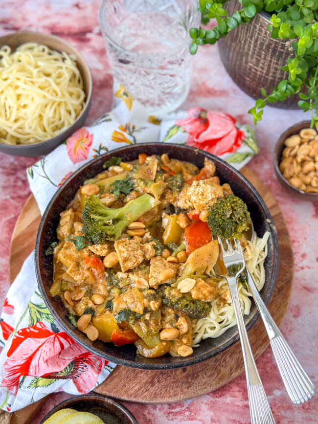 recept thaise panang curry met tofu en noedels © bettyskitchen.nl