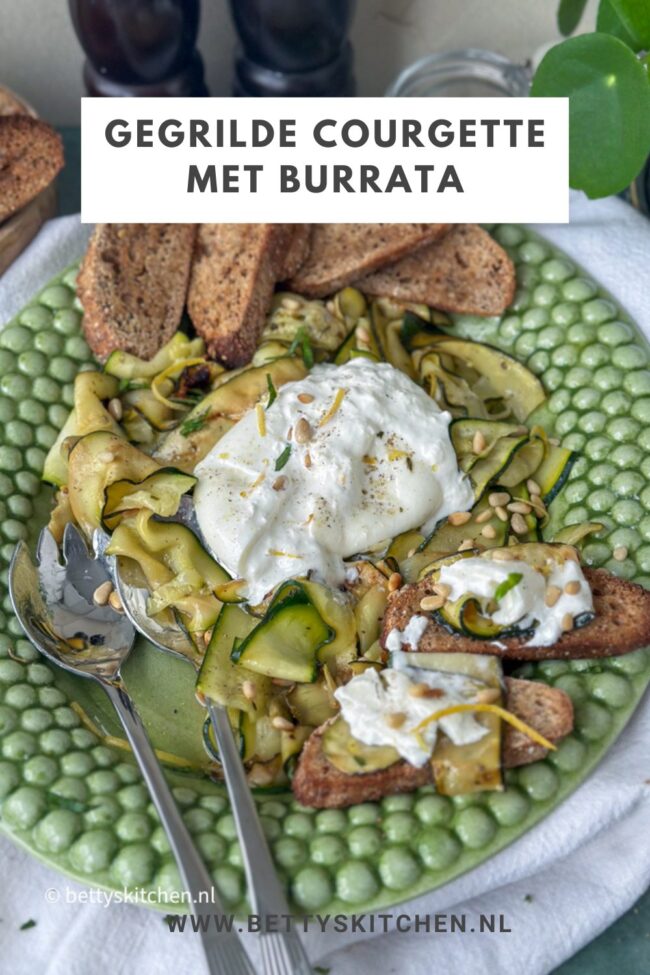 recept gegrilde courgette met burrata © bettyskitchen.nl