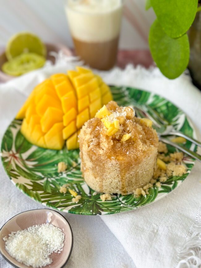 recept tropical mugcake met kokos en mango © bettyskitchen.nl