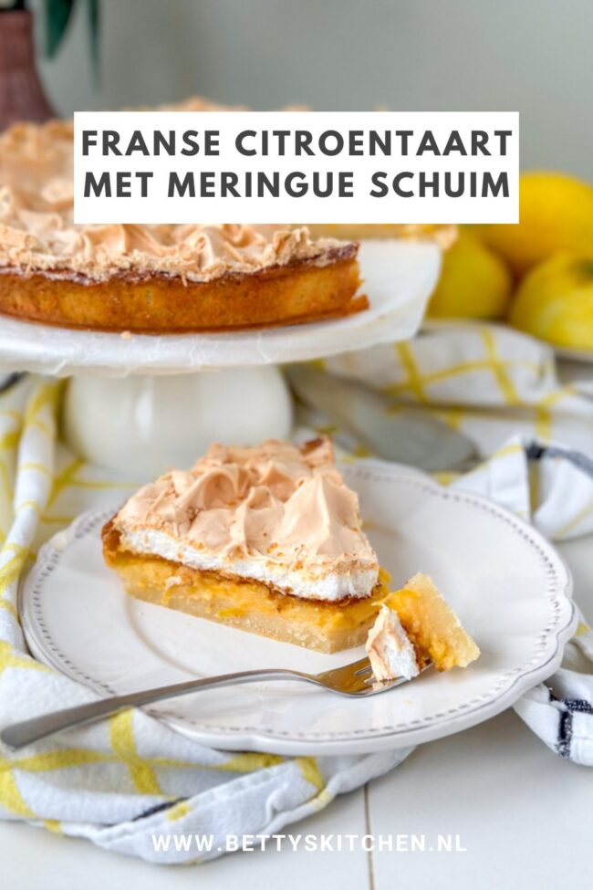 recept tarte au citron - Franse citroentaart met meringue © bettyskitchen.nl