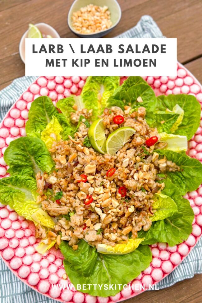 Recept Laab Salade met kip en limoen © bettyskitchen.nl