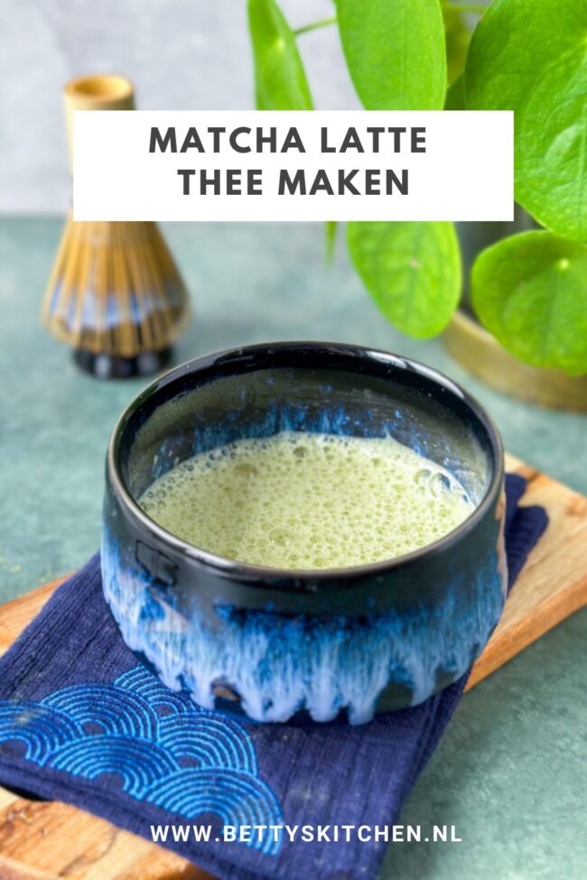 recept Matcha latte maken © bettyskitchen.nl