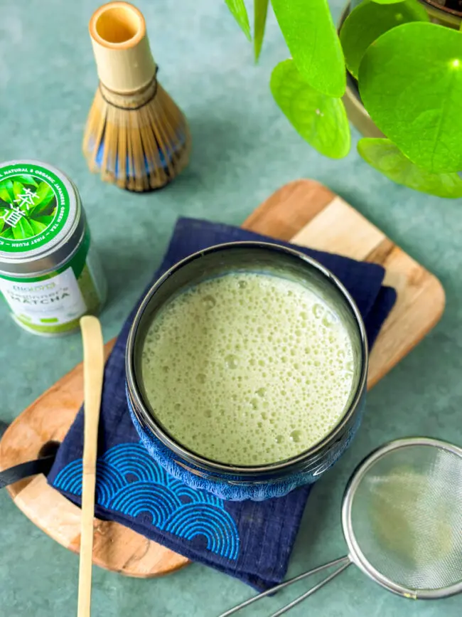 Matcha thee klopper, bamboo whisk, bamboe garde
