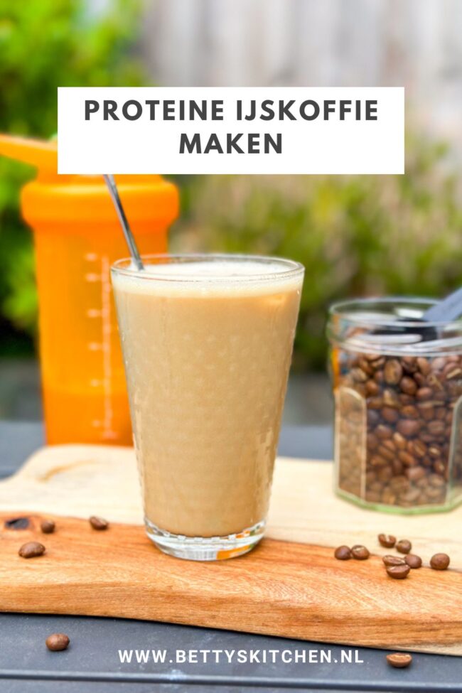 zelf proteine ijskoffie maken © bettyskitchen.nl