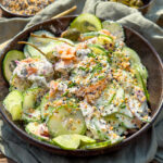 recept viral komkommer salade met gerookte zalm en roomkaas © bettyskitchen.nl