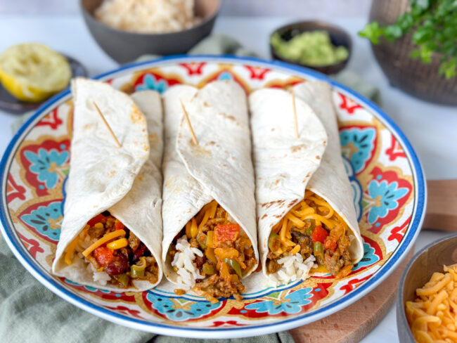 recept burrito met gehakt en rijst © bettyskitchen.nl