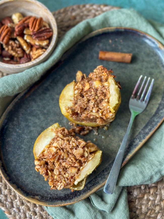 recept gevulde appels uit de oven met granola © bettyskitchen.nl