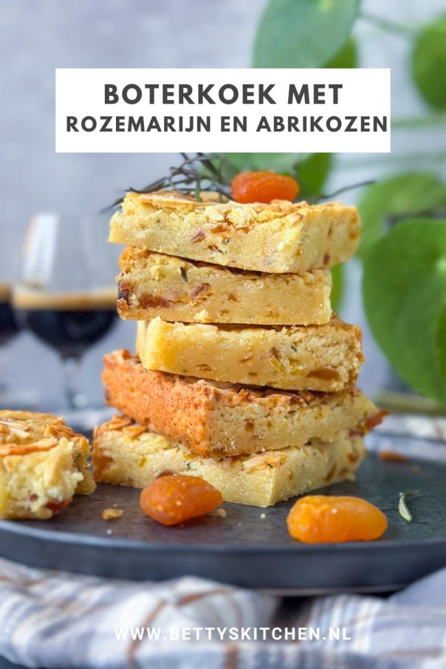 recept boterkoek met rozemarijn en abrikozen © bettyskitchen.nl