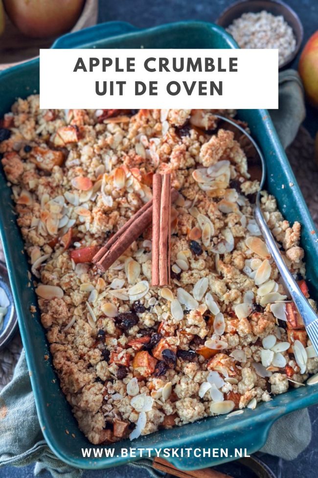 recept apple crumble uit de oven © bettyskitchen.nl